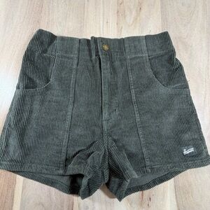 Hammies Grey Corduroy High Rise Shorts Women’s Size 28